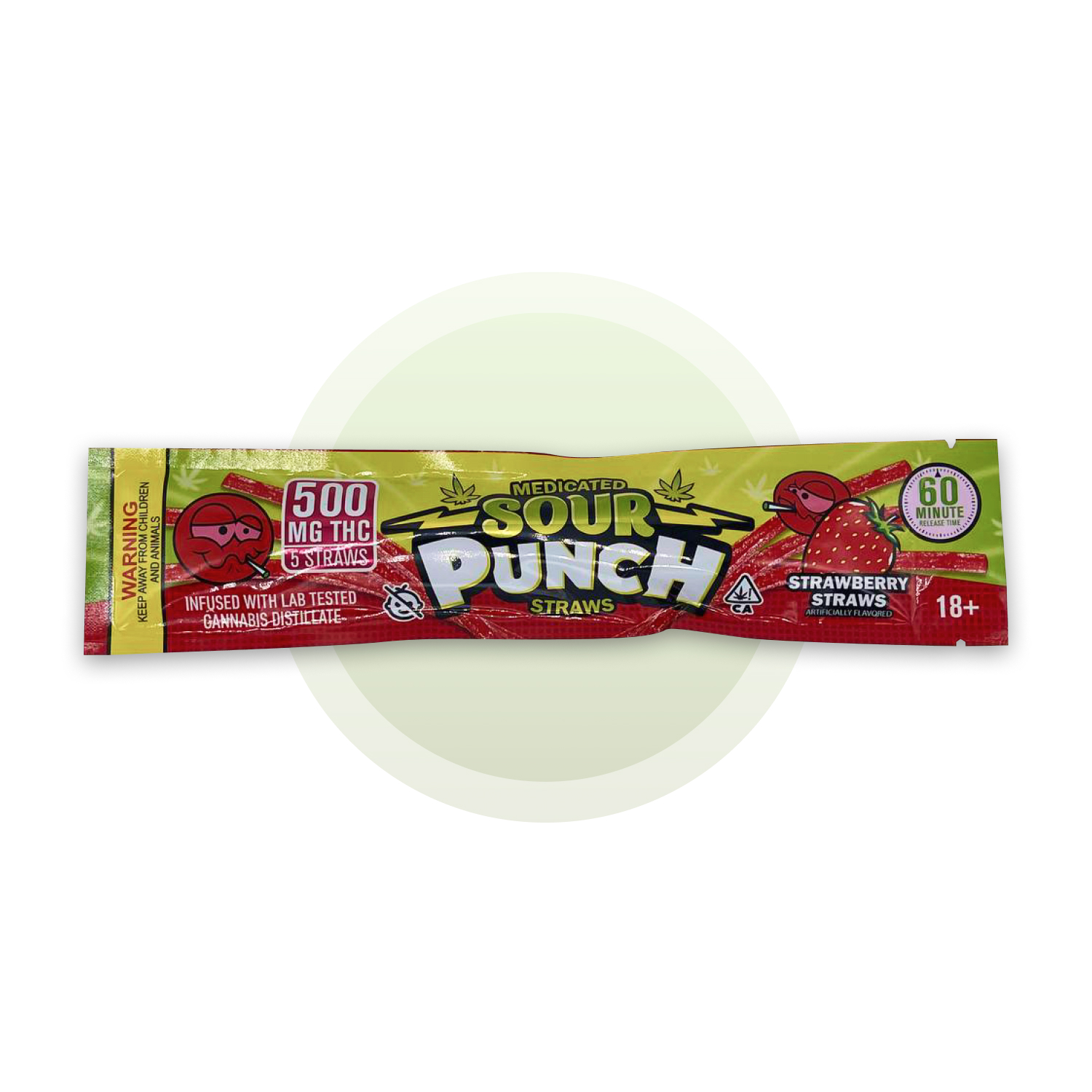 Sour Punch (Strawberry Straws) - 500THC